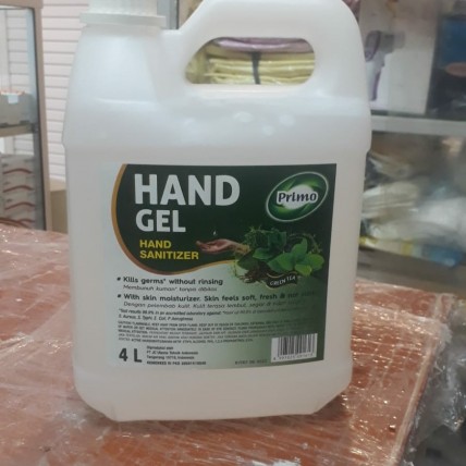 Handsanitizer Gel merek primo 4liter